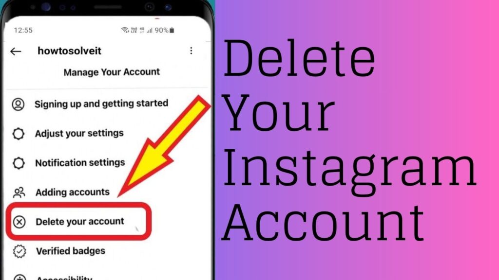 How to Delete Instagram Account permanently